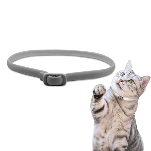 Collare Antiparassitario Per Gatti, Protezione Efficace per 8 Mesi, Collare Antipulci Gatto Sicuro Con Oli Essenziali Naturali, Collare Antizecche per Gatti Resistente All'acqua per Tutti i Gatti