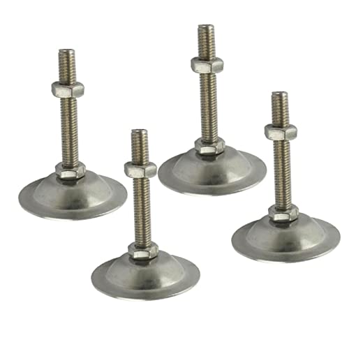 Pieds meuble réglables M8 lot de 4 vérins de nivellement robustes 100 mm pour établi