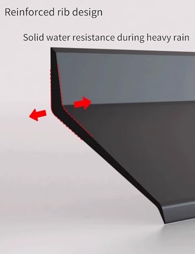 Deflector de lluvia impermeable para ventana, protector adhesivo perfecto para aleros y alféizares al aire libre, sellador resistente a la intemperie