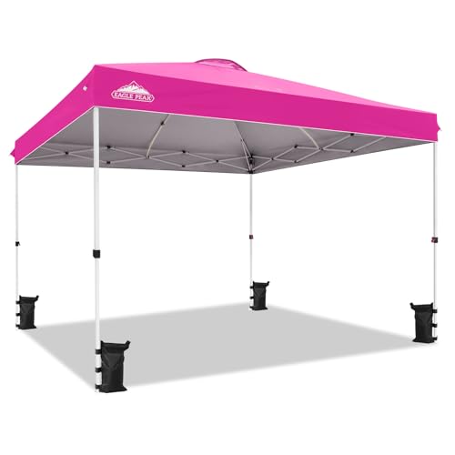 Eagle Peak 12x12 ft Pop Up Canopy Tent with Wheels