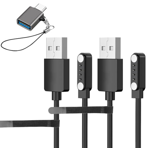[BARDATS] �Ή� PLAUD Note AI/Plaud Note Pro AI �{�C�X���R�[�_�[ �[�d�P�[�u�� 100CM 4�s�� ���C �z���� USB�[�d �܂ލė��p�\�ȃP�[�u���^�C��USB Type-C�A�_�v�^�[���t���y2�{�Z�b�g�z
