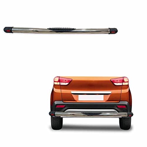 Image of Stainless Steel High Gloss Safety Rear Bumper Protector for Hyundai Creta 2018
