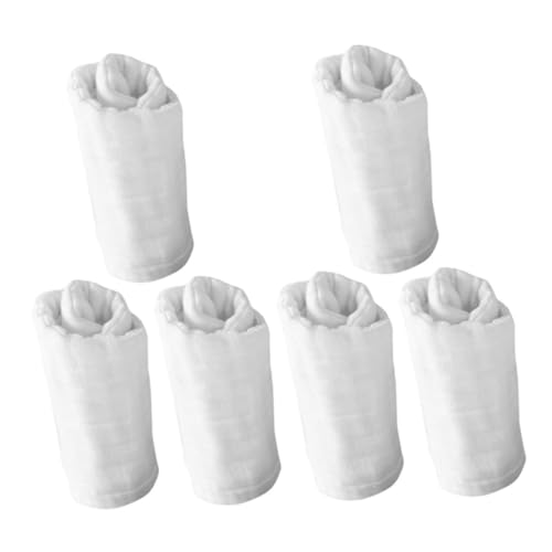 SUPVOX 6pcs Burp Cloths Soft Muslin Washable Diapers Reusable Pee Pads for Newborns Absorbent and Gentle Cloths for Daily Use for Boys and Girls