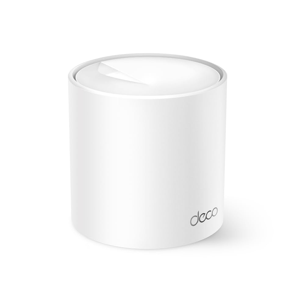 TP-Link Deco AX1500 Mesh WiFi AX1500 Mbps, Dual-Band, Wi-Fi 6, 2 Porte Gigabit, HomeShield, 2×2 MU-MIMO, OFDMA, 2 Antenne Interne, Beamforming, Latenza Ultra Bassa, Coperto fino a 190 m2, 1pezzo