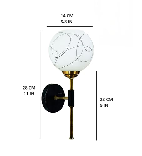 Image of Avior Wall Light for Living Room, Wall Lamp for Bedroom, Balcony, Restaurant,Offices and Cafe Lamps