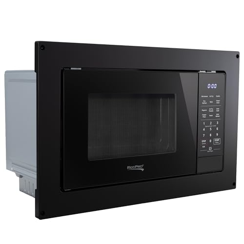 RecPro RV Air Fry Microwave Black