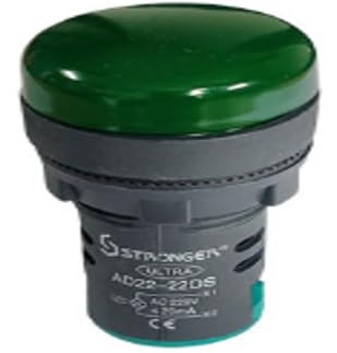 ST-EC-22 LED Indicator Light | Panel Mount Signal Indicator | 220V AC / 110V AC / 24V DC / 12V DC | Green| Long Life 30,000+ Hours-image-4