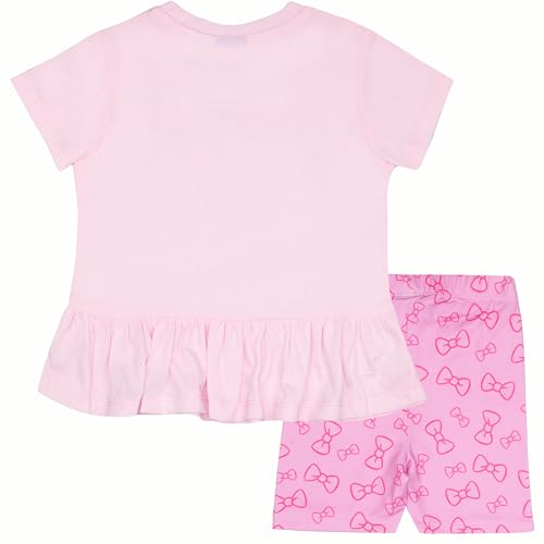 Disney Princess, Minnie Mouse, Lilo & Stitch, Aristogats Conjunto de 2 peças com bainha com babados
