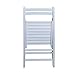 Casual Home Wooden Folding Chairs 2-Pcs Set - White