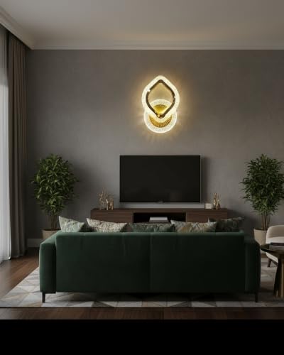 Image of Lyse Decor Wall Lights for Home Decoration LED Wall Light with 3 Color Modes, Easy Installation, Ideal for Modern Interiors, Bedroom, Living Room, Hallway, Office (2, WL85)