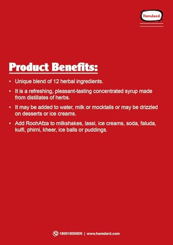 Hamdard Dawakhana Roohafza Sharbat, 750ml