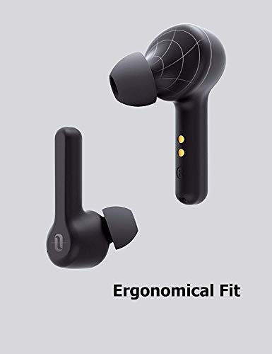 Image of 3 idea Imagine Create Print Tessco IBuds-404 Wireless Bluetooth IP56 Sweatproof Design Earbuds with Mic, Compatible with Android /iOS /Tablet (Black)