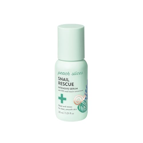 Peach Slices - Snail Rescue Intensive Serum (1.01 oz) - 95% Snail Mucin Concentrate - Reset, Renew...