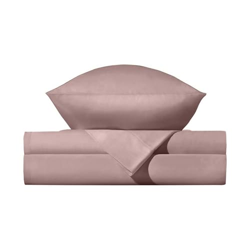 Miracle Made Luxe Pillow Cases - 2 Pack Rosewood, King - Miracle Clean & Cool Cotton - Silver-Infused 300-Thread-Count Ultra-Breathable Protector