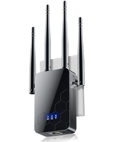 2026 WiFi Extender Internet Booster, Wireless Routers Amplifier, Mesh Wi-Fi 80% Faster, 1 Tap Setup Support More Network Devices at Home