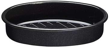 Enamel Self Basting Oval Roasting Tin with Lid