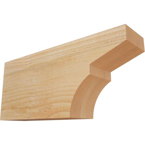 Ekena Millwork RFT04X08X18MON00RDF Monterey Rough Sawn Rustic Wood Rafter Tails' 4"W x 8"H x 18"L, Douglas Fir