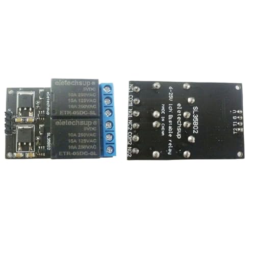 Module relais 12V 2 canaux bistable à déclencheur temporisé et autobloquant