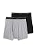 Jockey Men's Underwear Big Man Classic Boxer Brief - 2 Pack, grey/black, 3XL
