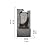 OMIDM Desktop Fountain Buddha Face Water Fountain - Buddha Tabletop Waterfall Zen Fountain with LED Lights - Indoor Relaxing Zen Decor (Grey) Desktop Fountain Waterfall