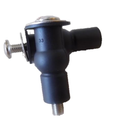 Two Inch Toilet Seat Mounting Bolts with 2 inch Rubber Locking Mechanism by NuFlush