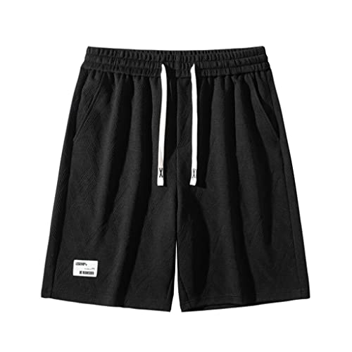Shorts de plage homme noir grand style décontracté d'été