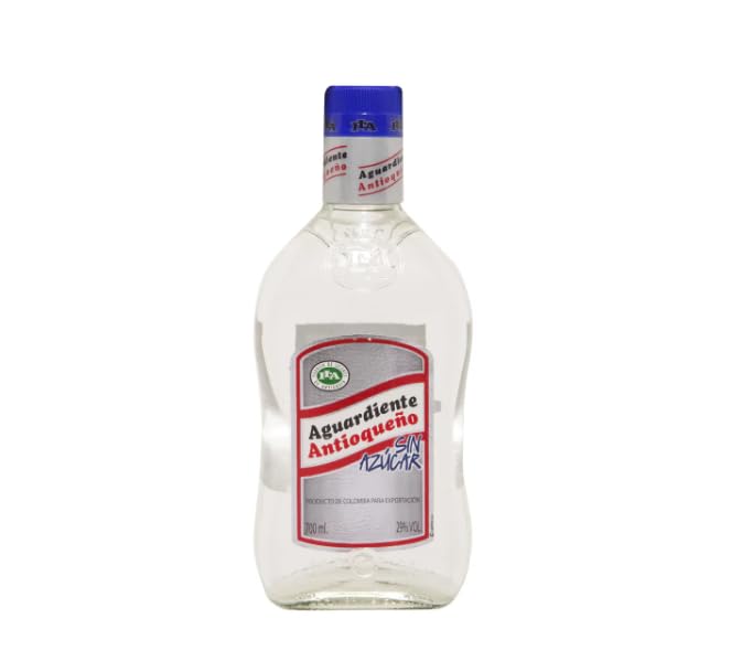 Zuckerfreier Aguardiente aus Kolumbien Flasche 70 cl. BIS023. 2er-Pack.