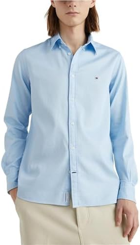 Tommy Hilfiger Mens Trim-Fit Button Up Shirt