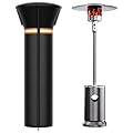 EVRBUL Patio Heater Cover with Zipper, Heavy Duty 420D Waterproof Windproof Sunproof Dustproof Outdoor Heater Cover for Standing Heater (89”L x 33”D x 19”B)