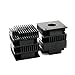 OSALADI PCB Heat Sink 3pcs Aluminum Alloy Chair Phone Holder Aluminum Radiator Thermal Management Aluminum Heatsink Driver Heatsink Cooler Fin Component Good Choice Heat Sink