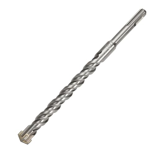 1 Broca para Mampostería Tipo Cruz, Taladro Percutor Rotativo SDS-Plus de 160 mm de Longitud, Broca Percutor Eléctrica de Tungsteno de 5/6/8/10/12/14/16 mm de Diámetro para Mampostería, Piedra, Hormi