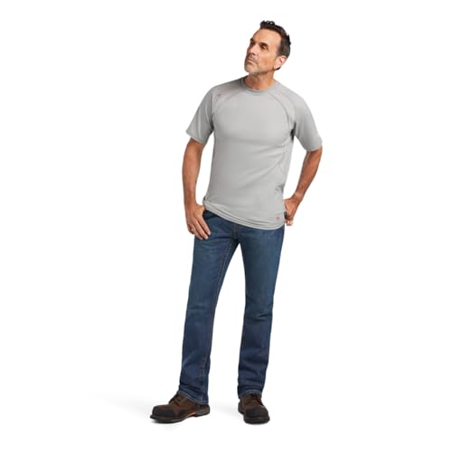 Image of ARIAT Men's Big and Tall Flame Resistant Work Crew T-Shirt