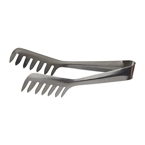 Relaxdays, Silber Servierzange Edelstahl, Spaghettizange, Salatbesteck für Buffet, rostfrei, spülmaschinenfest, 20 cm, Standard Relaxdays, Silber Servierzange Edelstahl, Spaghettizange, Salatbesteck für Buffet, rostfrei, spülmaschinenfest, 20 cm, Standard
