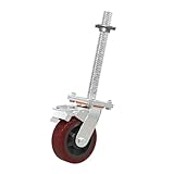 Moyeetings 6 Inch Caster for Scaffolding with Rolling Mechanism for Workbench and Shelves, PVC