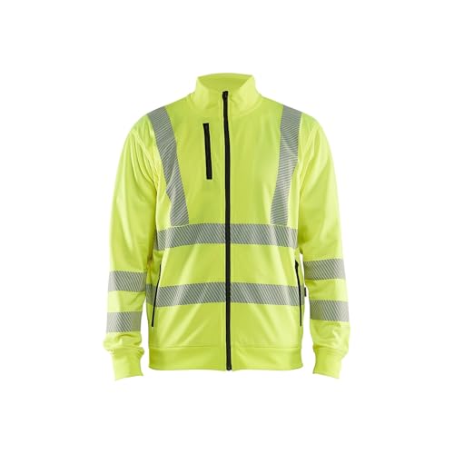 Sudadera alta visibilidad Blaklader de trabajo reflectante con cremallera amarilla XXL