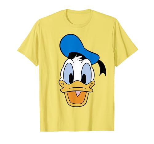 T-shirt Donald Big Face Disney vêtement homme femme streetwear Mickey Friends graphique col rond