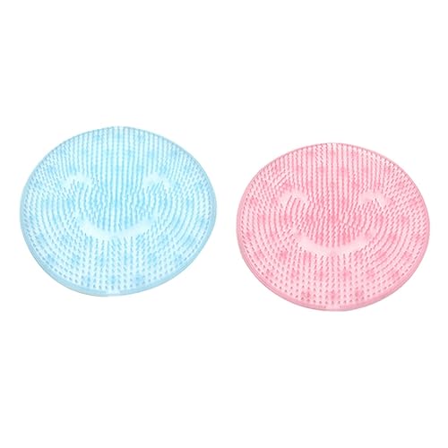 IWOWHERO Shower Foot Massager Pad 2 Pack Foot Scrubber Suction Cup for Relaxing Foot Bath