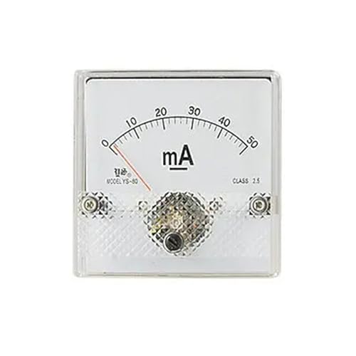 Ampèremètre analogique 0-50 mA CC YS-80 avec aiguille haute visibilité mécanique