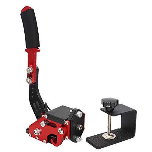 Nejoney USB Handbrake, PC Windows Gaming Peripherals for SIM Racing Games G25/G27/G29/T150/T300/T500 with Clamp (RED)