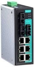 MOXA EDS-309-3M-SC - 9 Ports Unmanaged Industrial Ethernet Switch with 6 10/100BaseT(X) Ports, and 3 100BaseFX Multi-Mode Ports with SC Connector, 0 to 60°C Operating Temperature