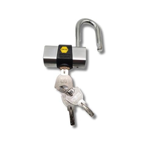 Image of Heavy Duty Keyed Lock | Hardened Steel Shackle Lock | Anti-Rust Security for Gate, Warehouse & Outdoor Use (ALT-30 Black (60MM))