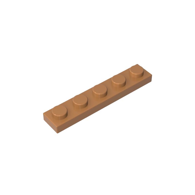 GDS-90026 78329 Foundation Plate 1x5 Base Plate, Medium Dark Flesh, 50 PCS โ image 1