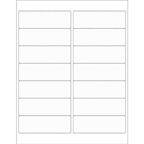 4 x 1.33 in. Clear Rectangle Laser Labels - Pack of 1400