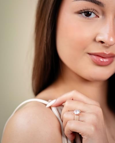 Rinfit Silicone Ring with Stone - Oval Cut Cubic Zirconia Solitaire Engagement Ring for Women - Rubber Wedding Bands - Patent Pending Design3