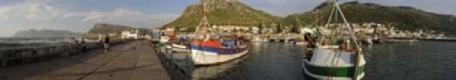 Posterazzi Fishing boats at a harbor Kalk False Bay Town Western Cape Province South Africa Poster Print, (22 x 4)
