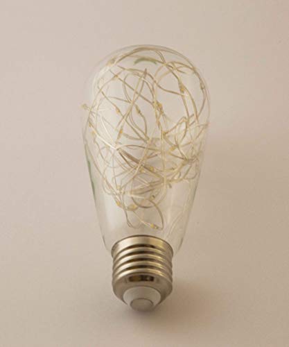 Teardrop Fairy Light Decorative LED Light Bulb E27 Edison Screw. ST64 Clear Glass, 1.8W (Equivalent to 20W) - Image 4