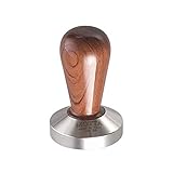 Motta Professional Flat Base Coffee Tamper, 58mm, Bubinga Handle