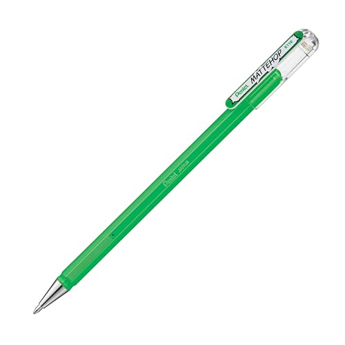 Bolígrafo Pentel Hybrid Mattehop Verde 1.0mm Pack 12 miniatura 4