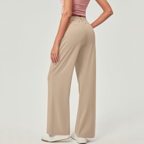 Baggy Dress Pants Women Petite Comfy High Waist Business Casual Office Palazzo Pants Slim Fit Work Trouser Pants3