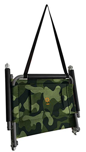 Image of Neso Beach Chairs - Lightweight, Portable and Foldable Recliner Beach Chairs for Park, Camping and Outdoor Adventures - with Slip Pockets and Shoulder Strap - 2 Pack - Camo - XL